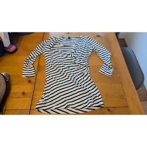 A Pea in the Pod Maternity Striped V Neck tunic